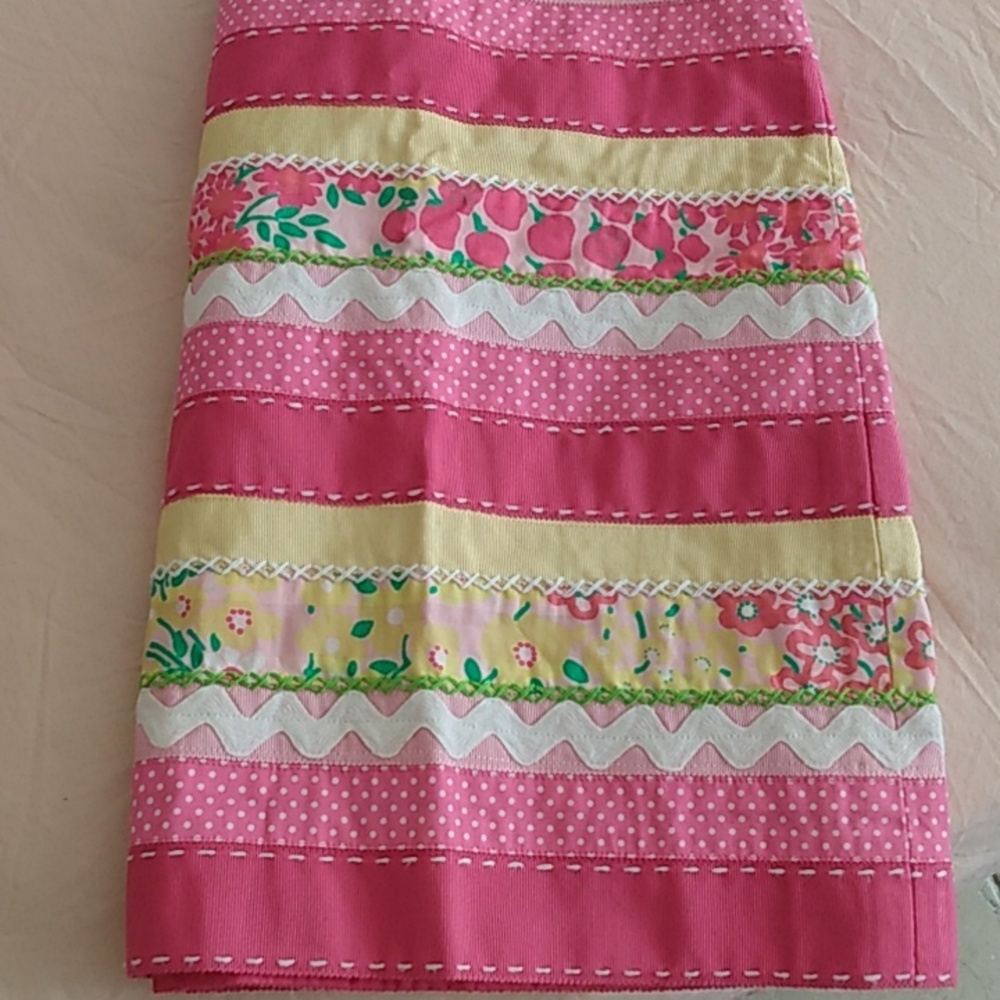 Lilly Pulitzer/Fancie Nancie "Ribbon" skirt Sz 4 EUC